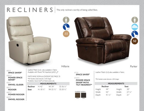 Best Home Furnishings 皮革 - 春季 2019 家具目录 第 19 页