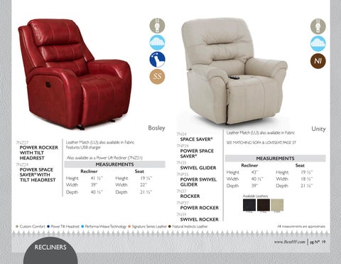 Best Home Furnishings 皮革 - 春季 2019 家具目录 第 20 页