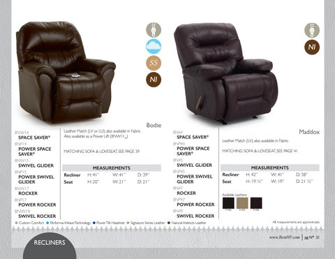 Best Home Furnishings 皮革 - 春季 2019 家具目录 第 22 页