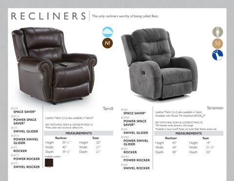 Best Home Furnishings 皮革 - 春季 2019 家具目录 第 23 页