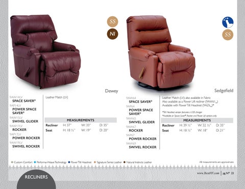 Best Home Furnishings 皮革 - 春季 2019 家具目录 第 24 页