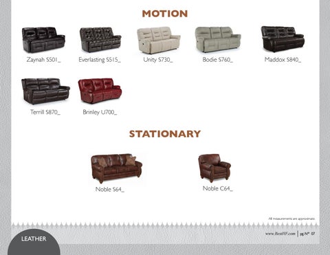 Best Home Furnishings 皮革 - 春季 2019 家具目录 第 8 页