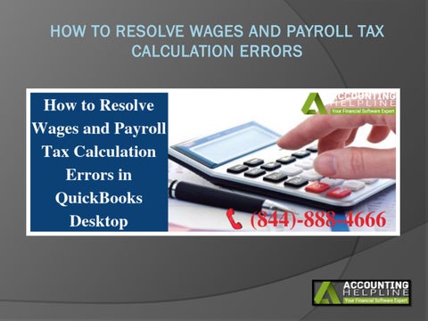 Quickbooks Desktop Not Calculating Payroll Taxes Here S How To