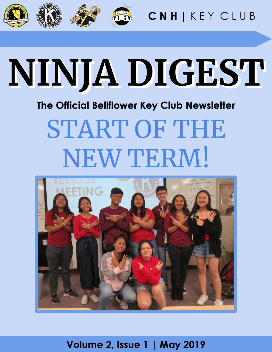 Ninja Digest May 2019 Bellflower Key Club Newsletter by Bellflower