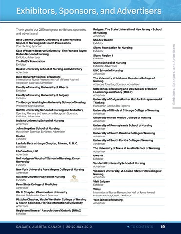 30th 国际 Nursing Research Congress 第 19 页