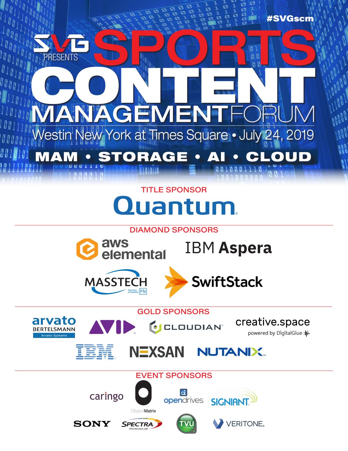 Sports Content Management Forum 2019 by Sports Video Group Issuu