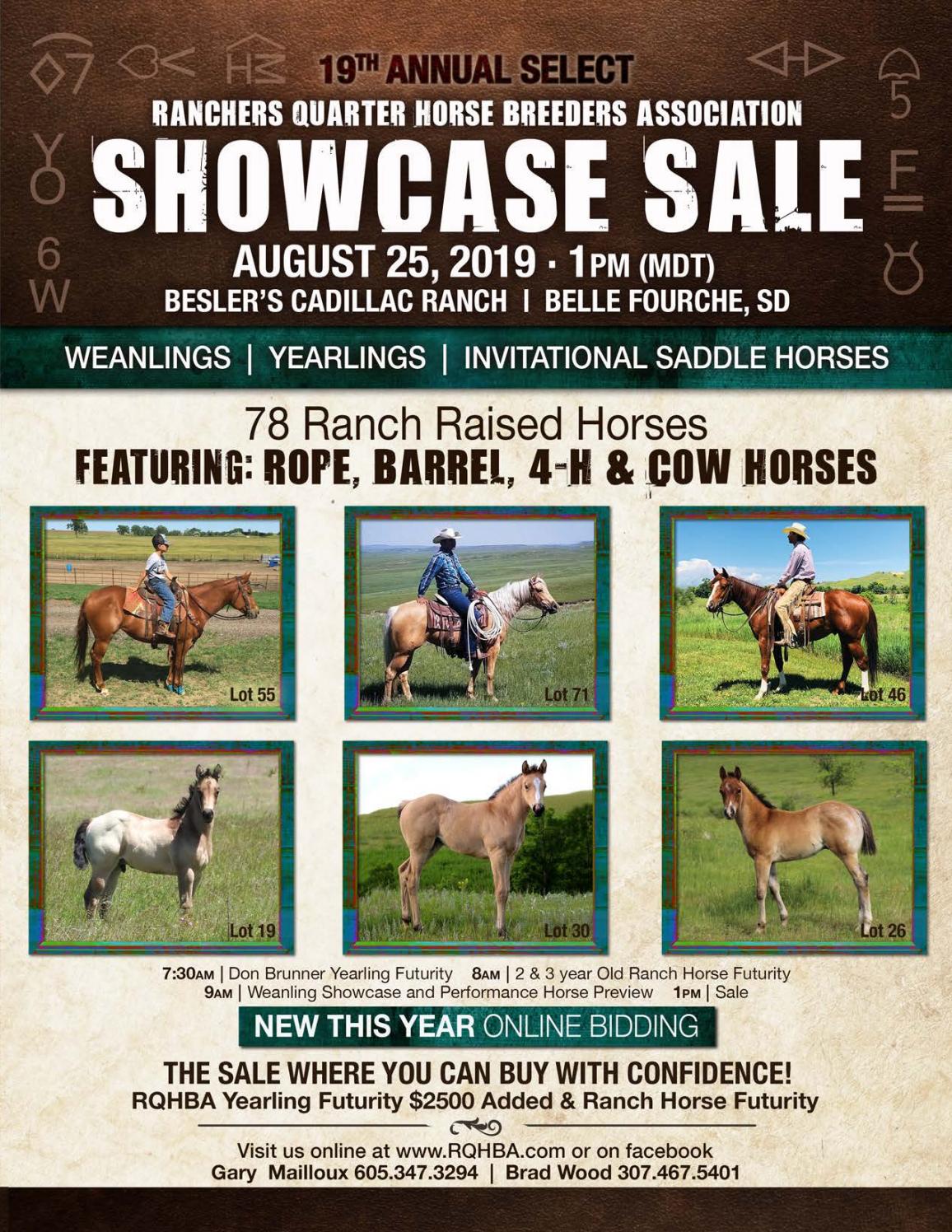 RQHBA - 19th Annual Select Showcase Sale Catalog by LivestockDirect - Issuu