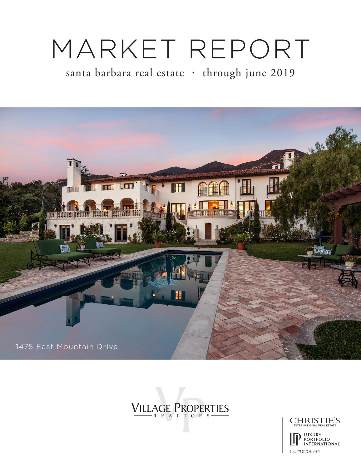 Santa Barbara Real Estate Report June 2019 Village Properties