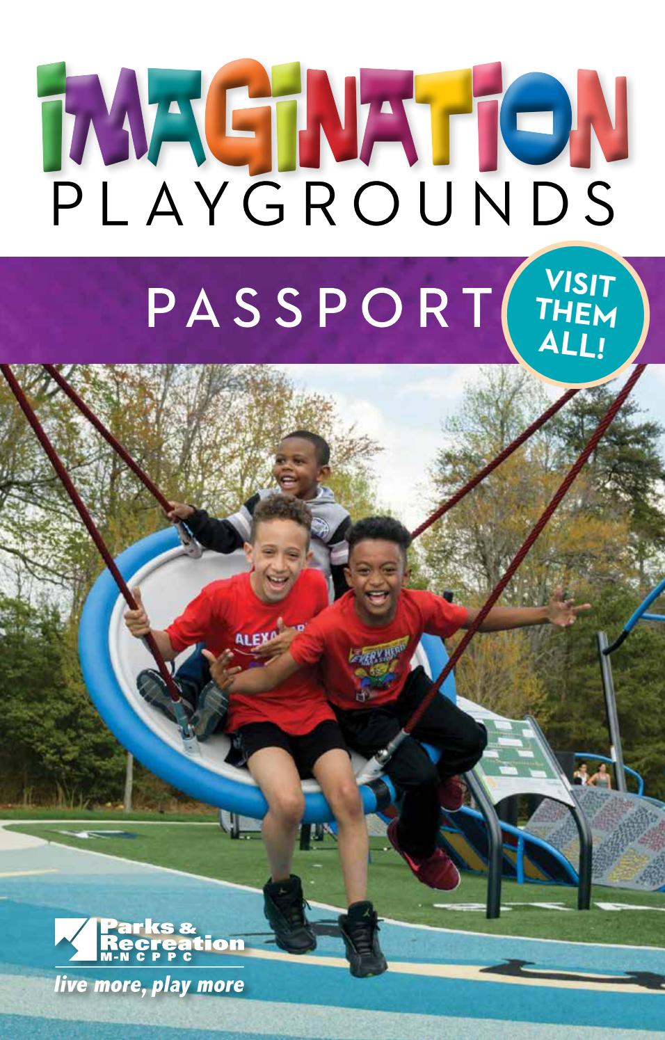 Imagination Playgrounds Passport (2019) by M-NCPPC, Department of Parks ...
