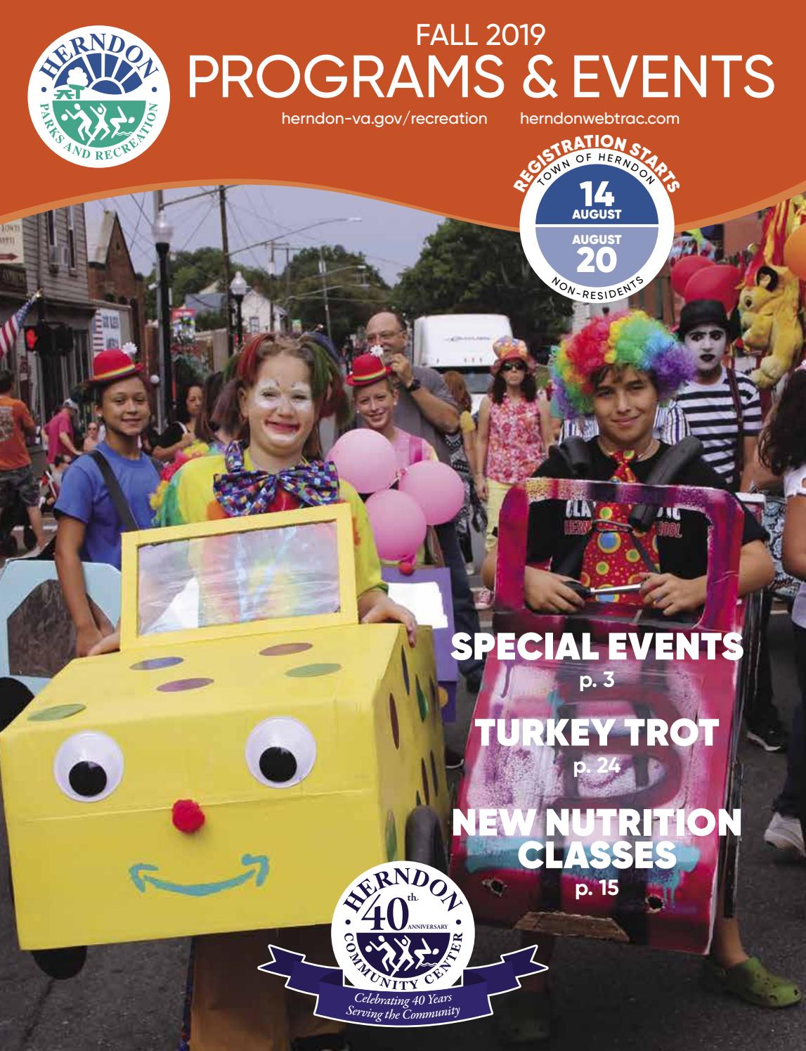 Herndon Fall Programs and Events Guide 2019 by Herndon Parks ...