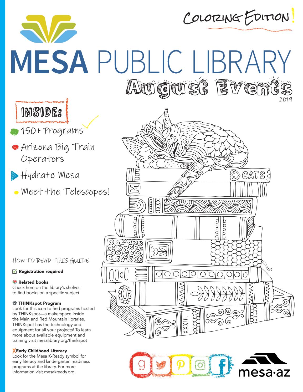 Mesa Public Library August 2019 Newsletter by City of Mesa, AZ Issuu
