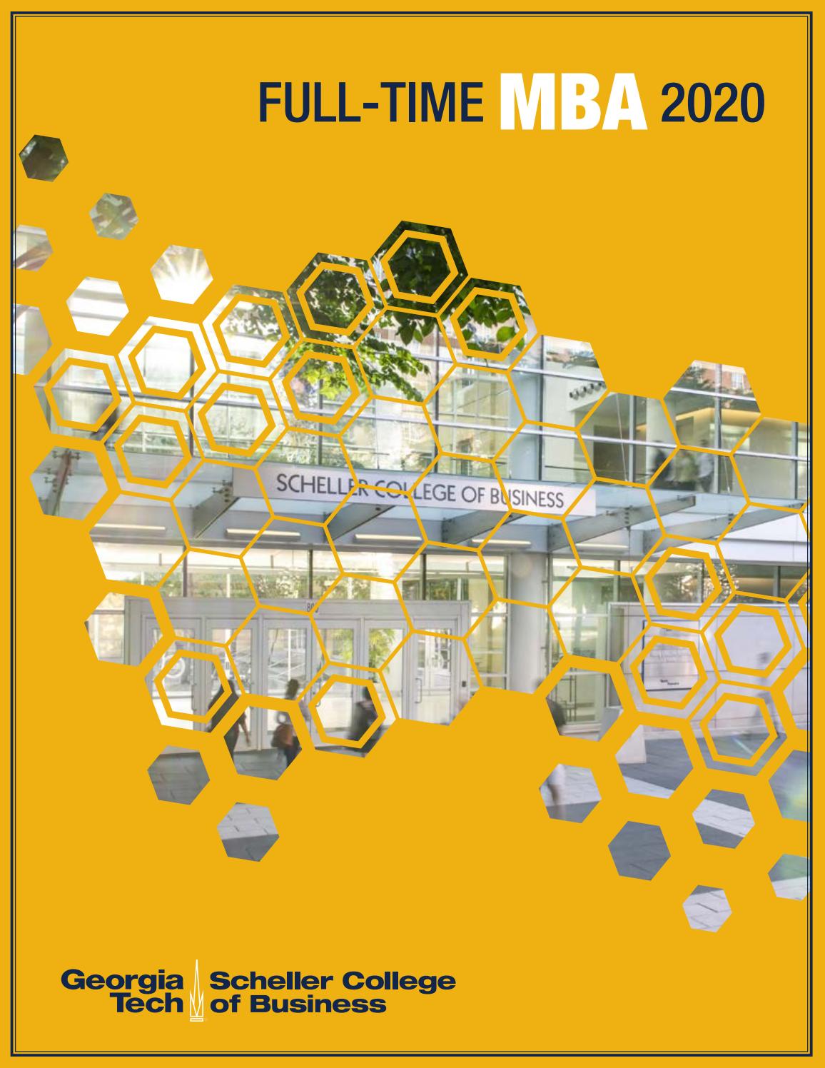 Full-time MBA Program at the Georgia Tech Scheller College of Business ...
