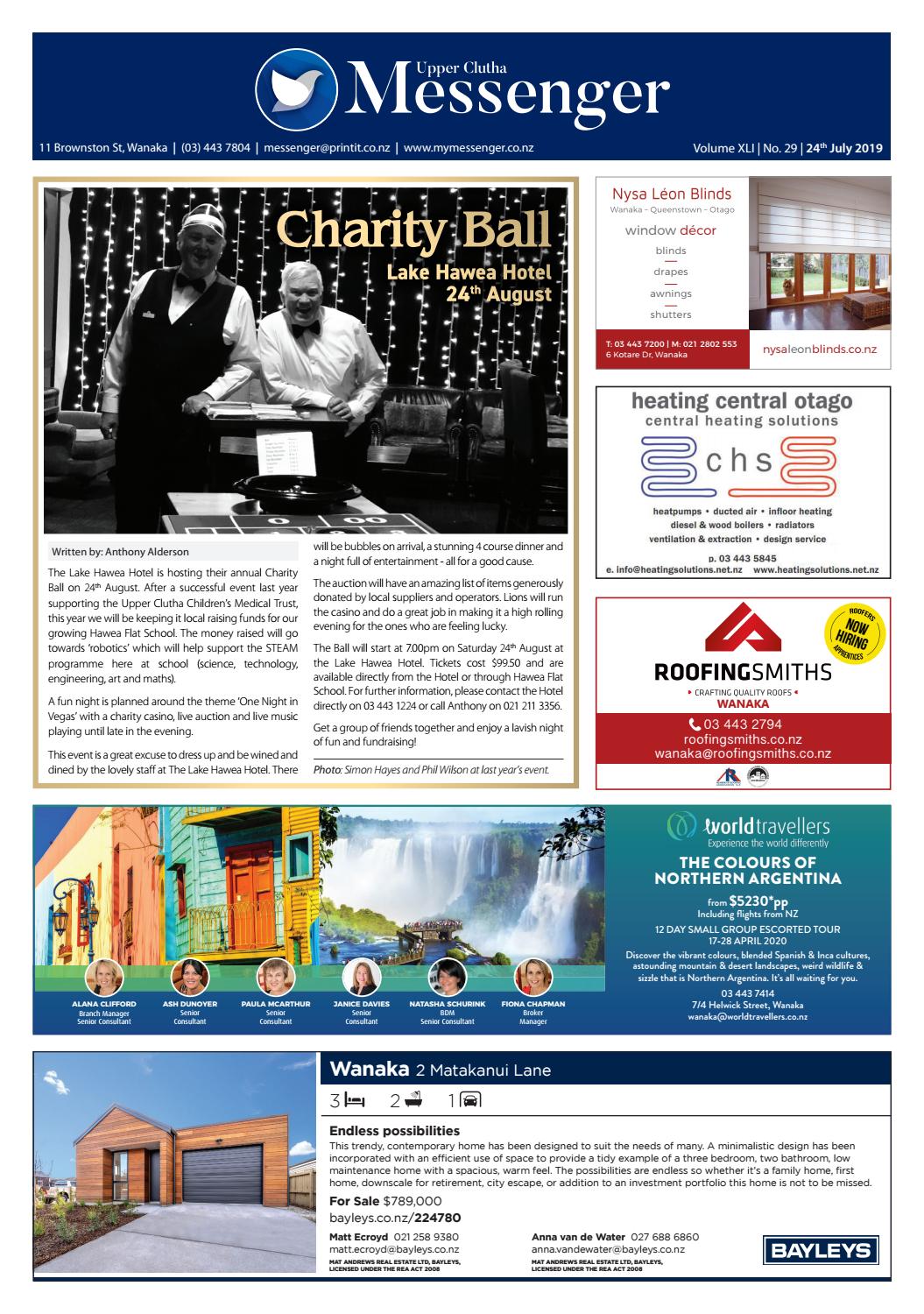 The Messenger 24 07 2019 By Upper Clutha Messenger Issuu