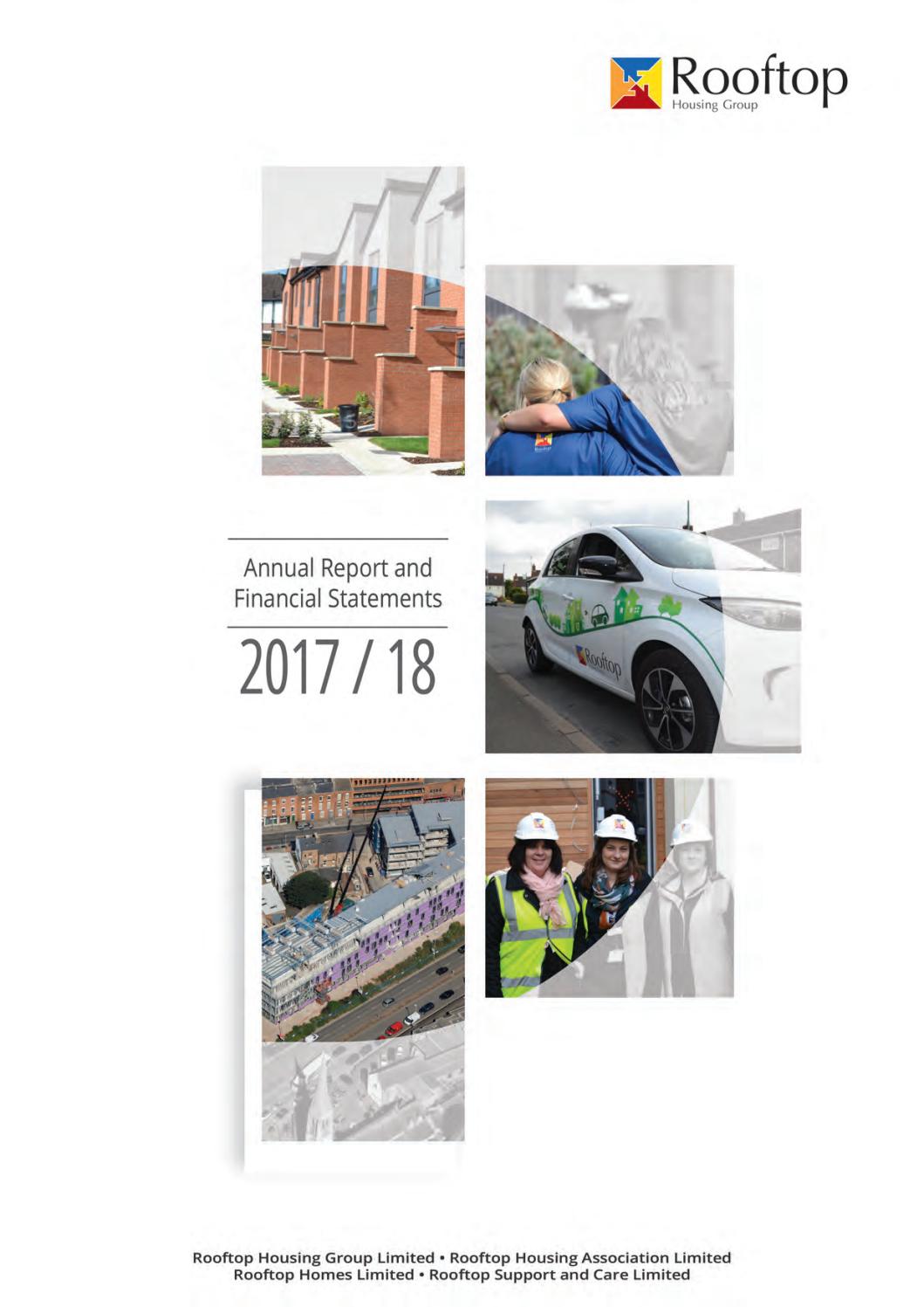 Rooftop Housing Group Annual Report and Financial Statements 2017/18 by Rooftop Housing Group