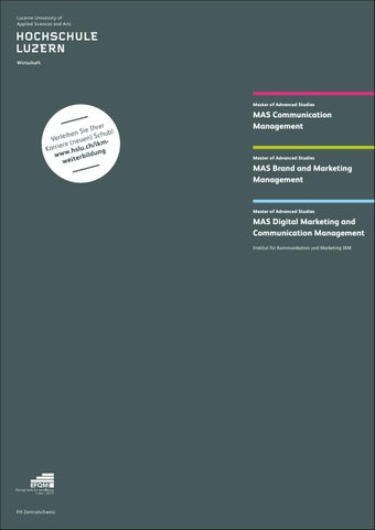 Mas Communication Management Mas Brand Management Mas - 