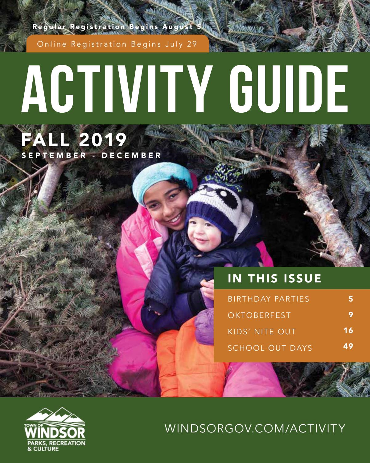 Fall 2019 Activity Guide by Town of Windsor Issuu