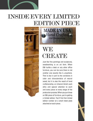 Heritage Amish Furniture 家具目录 · E × I Woodworking 2019 第 2 页
