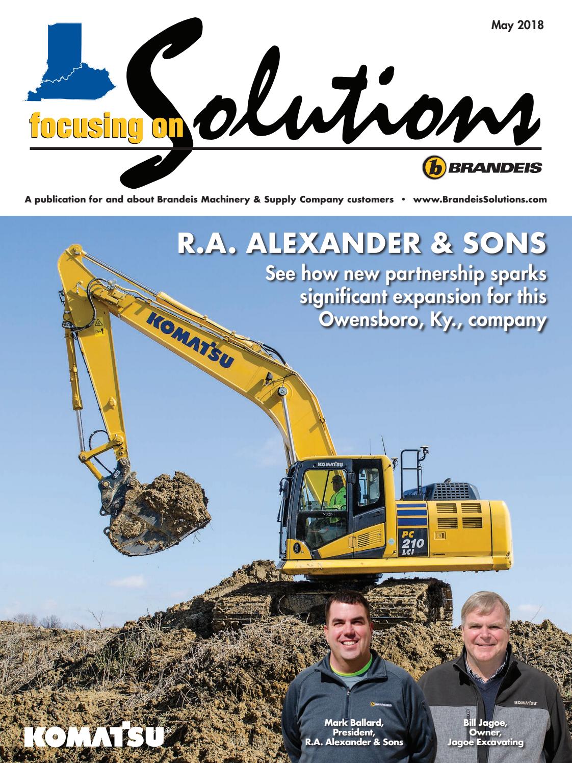 Brandeis Machinery Focusing on Solutions May 2018 by Construction