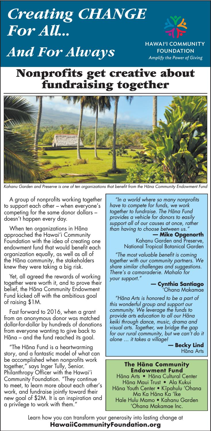 Nonprofits get creative about fundraising together by Hawaii Community