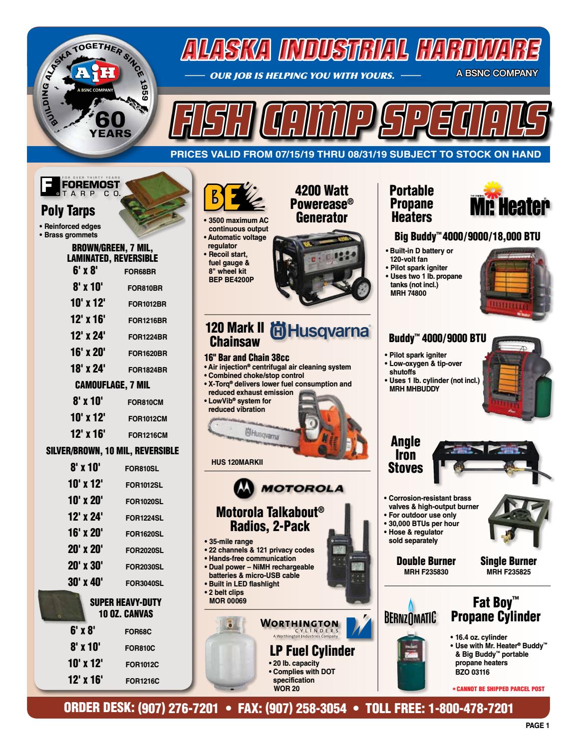 AIH Fish Camp Flyer by Alaska Industrial Hardware Issuu