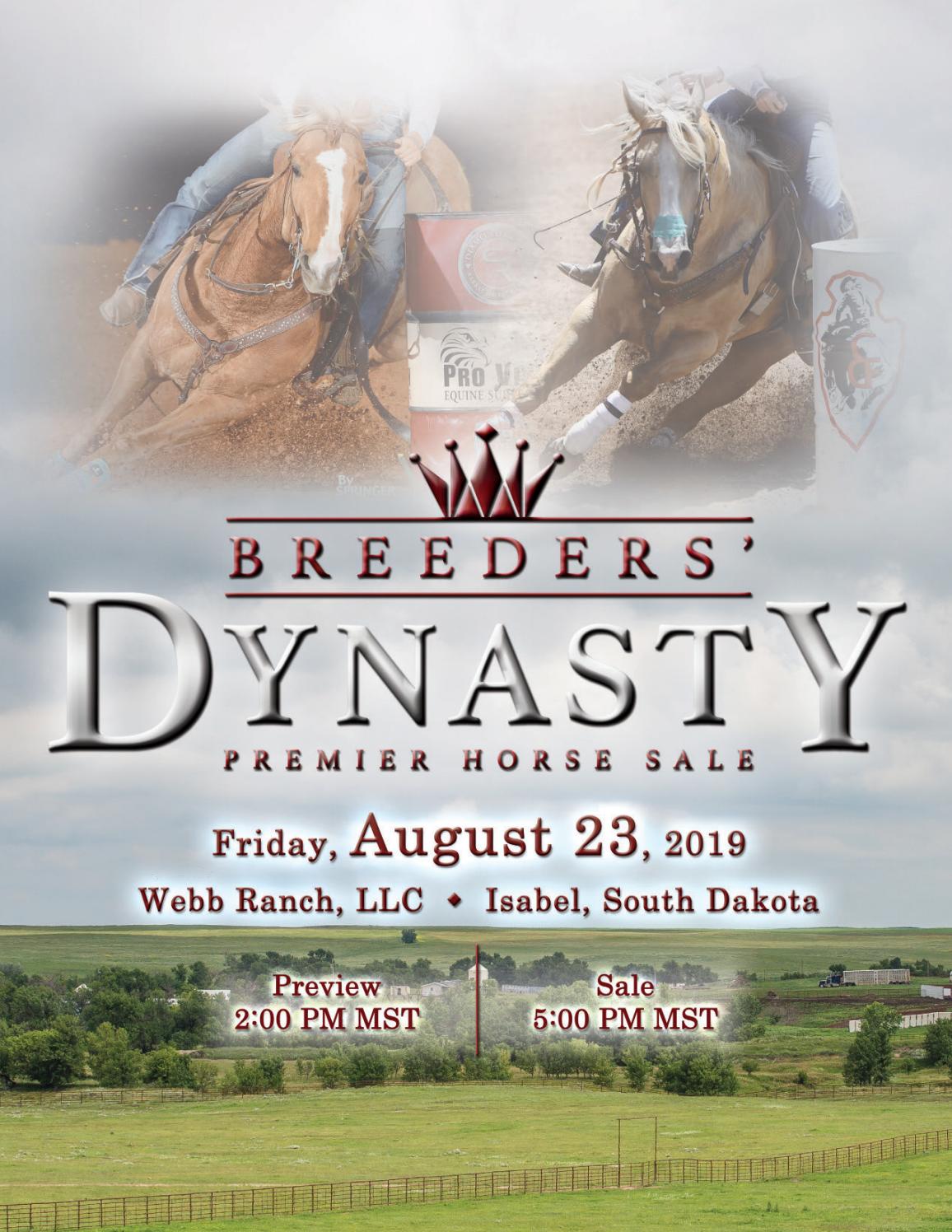 Breeders Dynasty Premier Horse Sale 2019 by TriState Livestock News