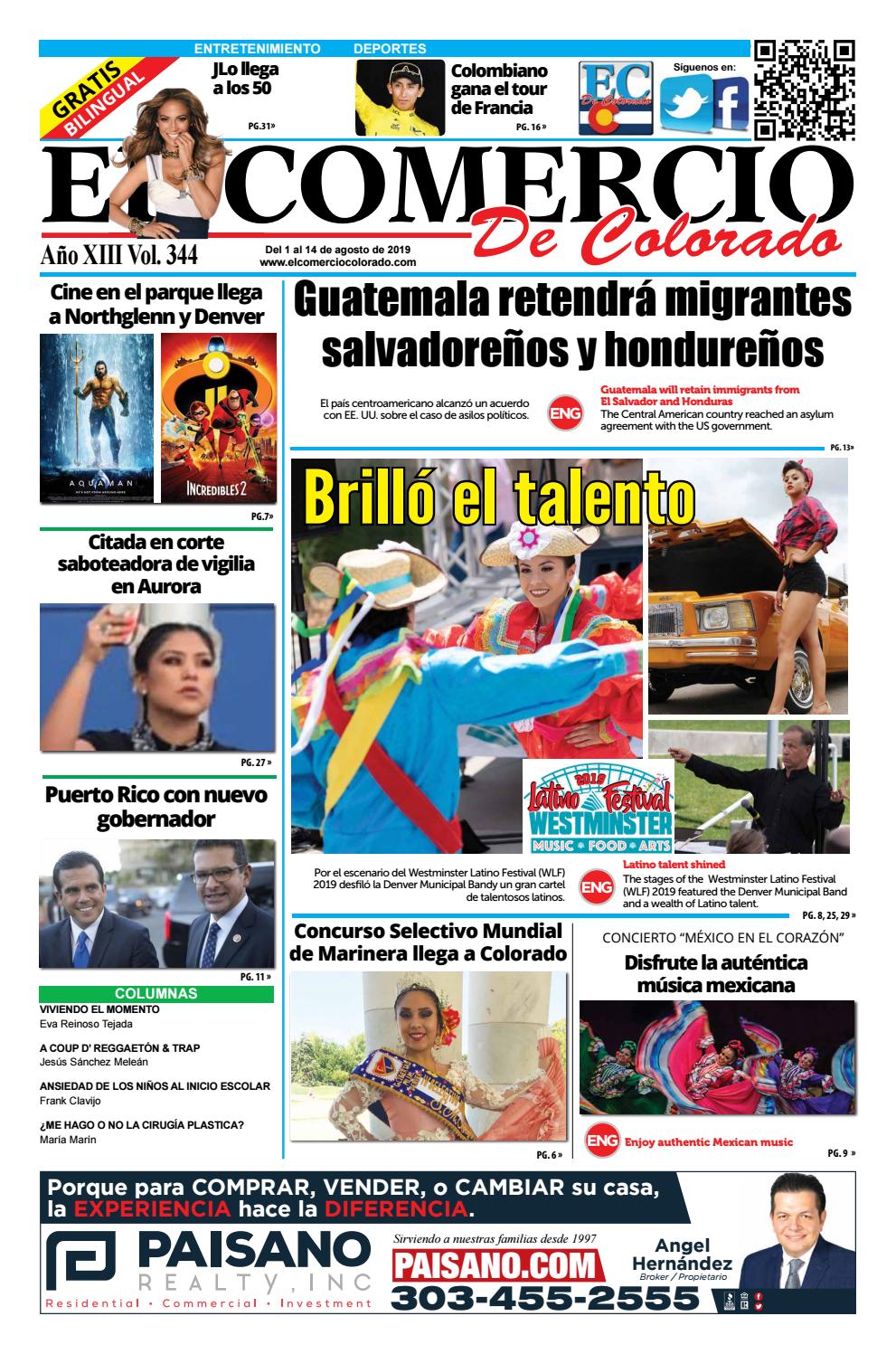 El Comercio de Colorado Edicion 344 1 DE AGOSTO 2019 by El Comercio de  Colorado - Issuu