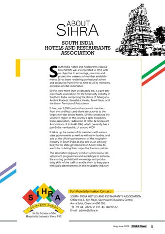 SIHRA News June 2019 第 5 页