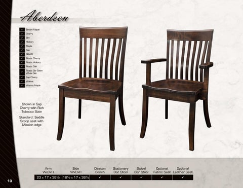 Amish Furniture Showcase Artisan Chairs 家具目录 第 10 页