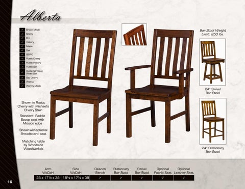 Amish Furniture Showcase Artisan Chairs 家具目录 第 16 页
