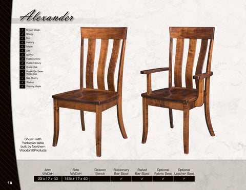 Amish Furniture Showcase Artisan Chairs 家具目录 第 18 页