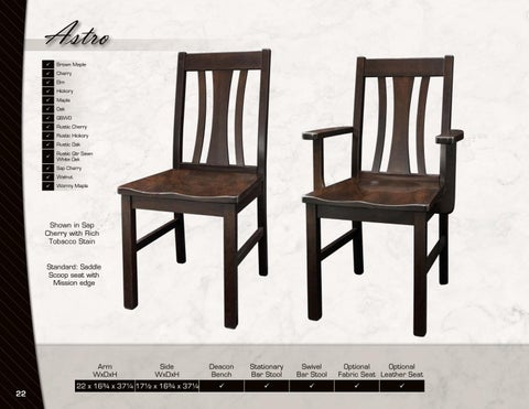 Amish Furniture Showcase Artisan Chairs 家具目录 第 22 页