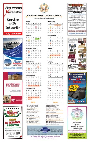 2019-20 GMCS Calendar by gallupsun - Issuu