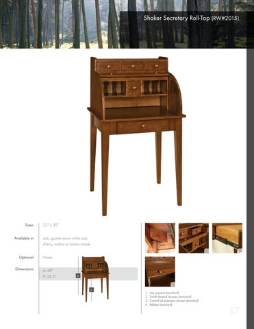 Amish Furniture Showcase 家具目录 · River Woodworking 第 17 页