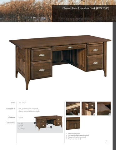 Amish Furniture Showcase 家具目录 · River Woodworking 第 21 页