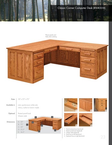 Amish Furniture Showcase 家具目录 · River Woodworking 第 23 页