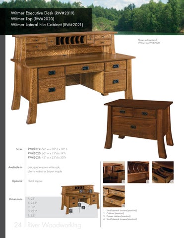 Amish Furniture Showcase 家具目录 · River Woodworking 第 24 页