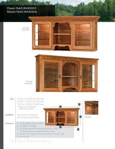 Amish Furniture Showcase 家具目录 · River Woodworking 第 6 页