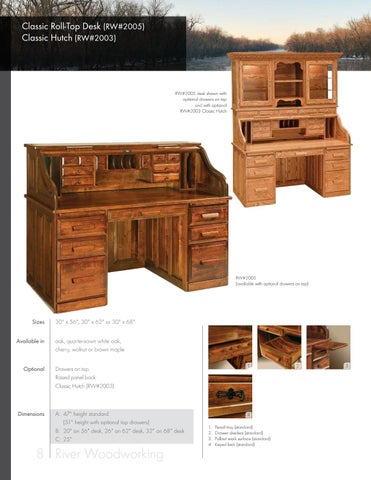 Amish Furniture Showcase 家具目录 · River Woodworking 第 8 页