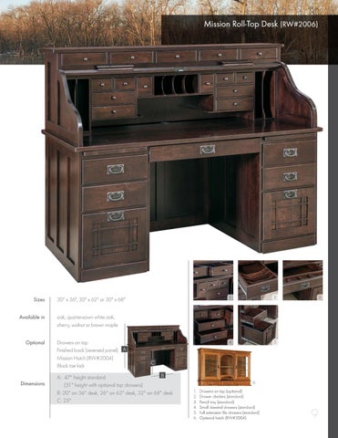 Amish Furniture Showcase 家具目录 · River Woodworking 第 9 页