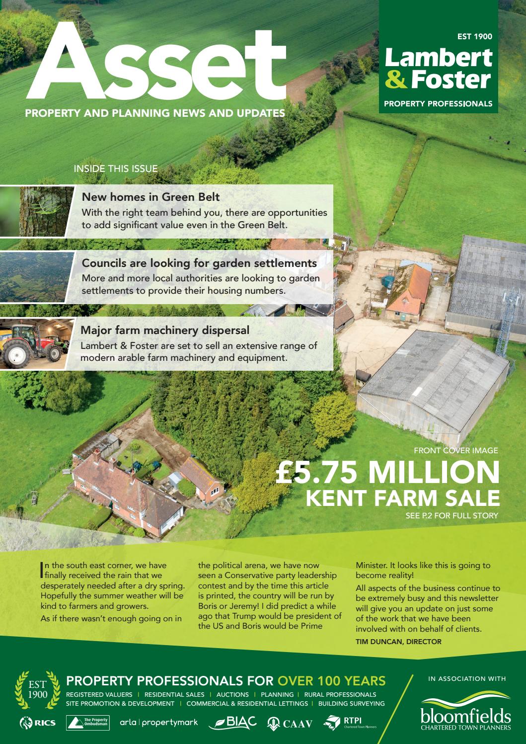 Lambert & Foster Asset Summer 2019 by LambertandFoster Issuu