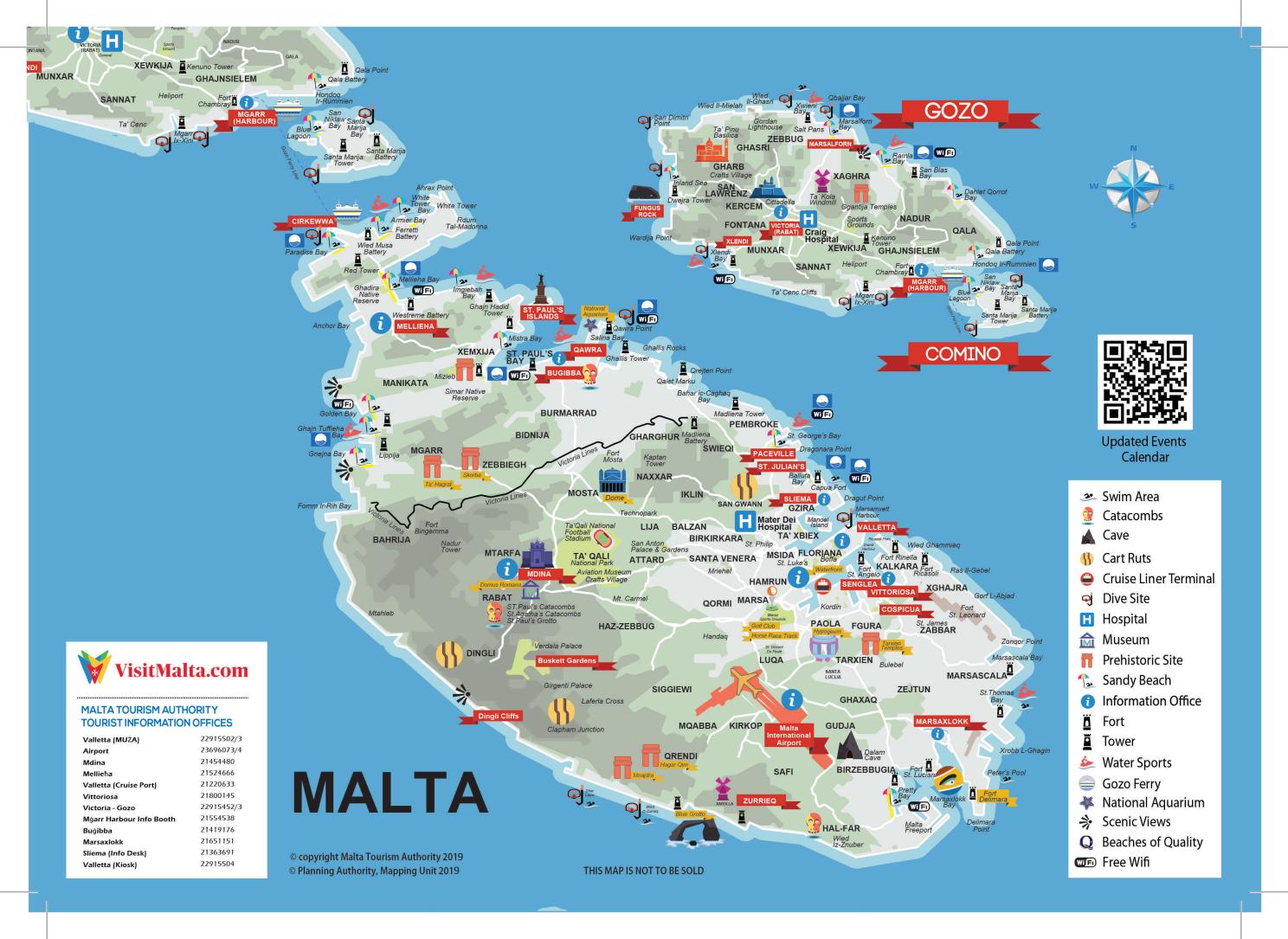 Malta A4 Map By Malta Tourism Authority Issuu