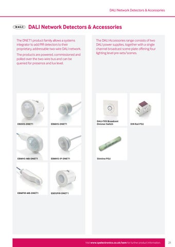 CP Electronics - OEM 灯饰 Controls 手册 期 5.2 第 21 页