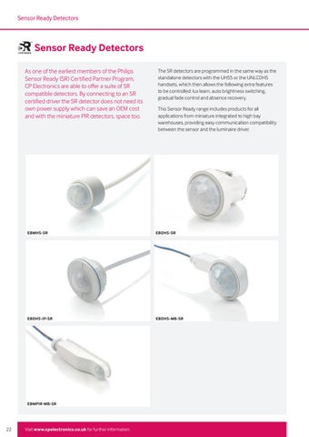 CP Electronics - OEM 灯饰 Controls 手册 期 5.2 第 22 页