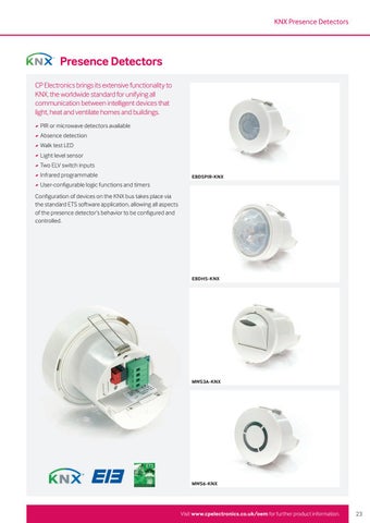 CP Electronics - OEM 灯饰 Controls 手册 期 5.2 第 23 页