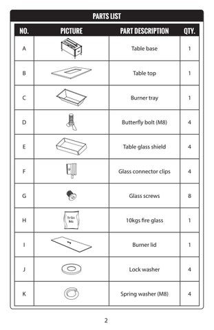 Milo Fire 桌 Instructions (OP-PECFT5836-MILO) 第 3 页