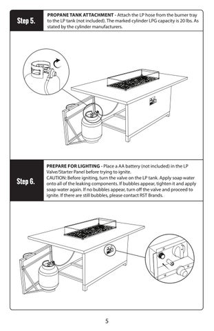 Milo Fire 桌 Instructions (OP-PECFT5836-MILO) 第 6 页