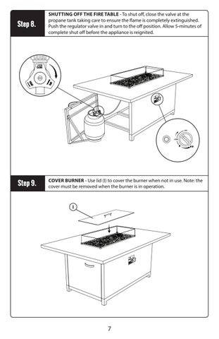 Milo Fire 桌 Instructions (OP-PECFT5836-MILO) 第 8 页