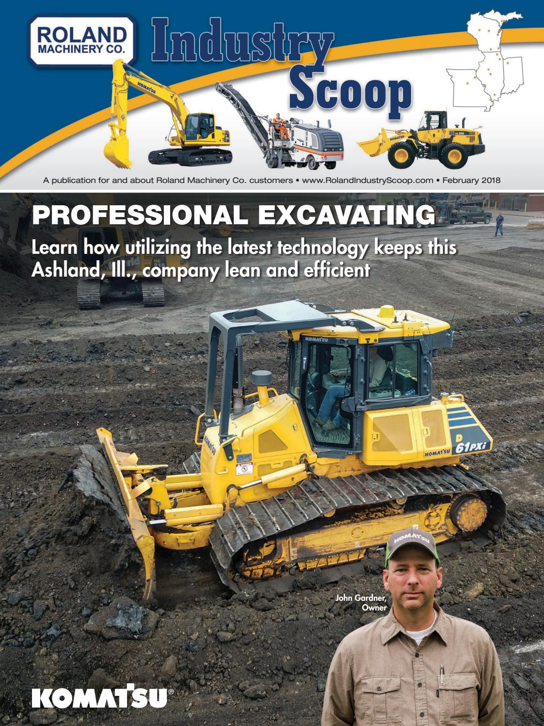 Roland Machinery Co. Industry Scoop, February 2018 by Construction
