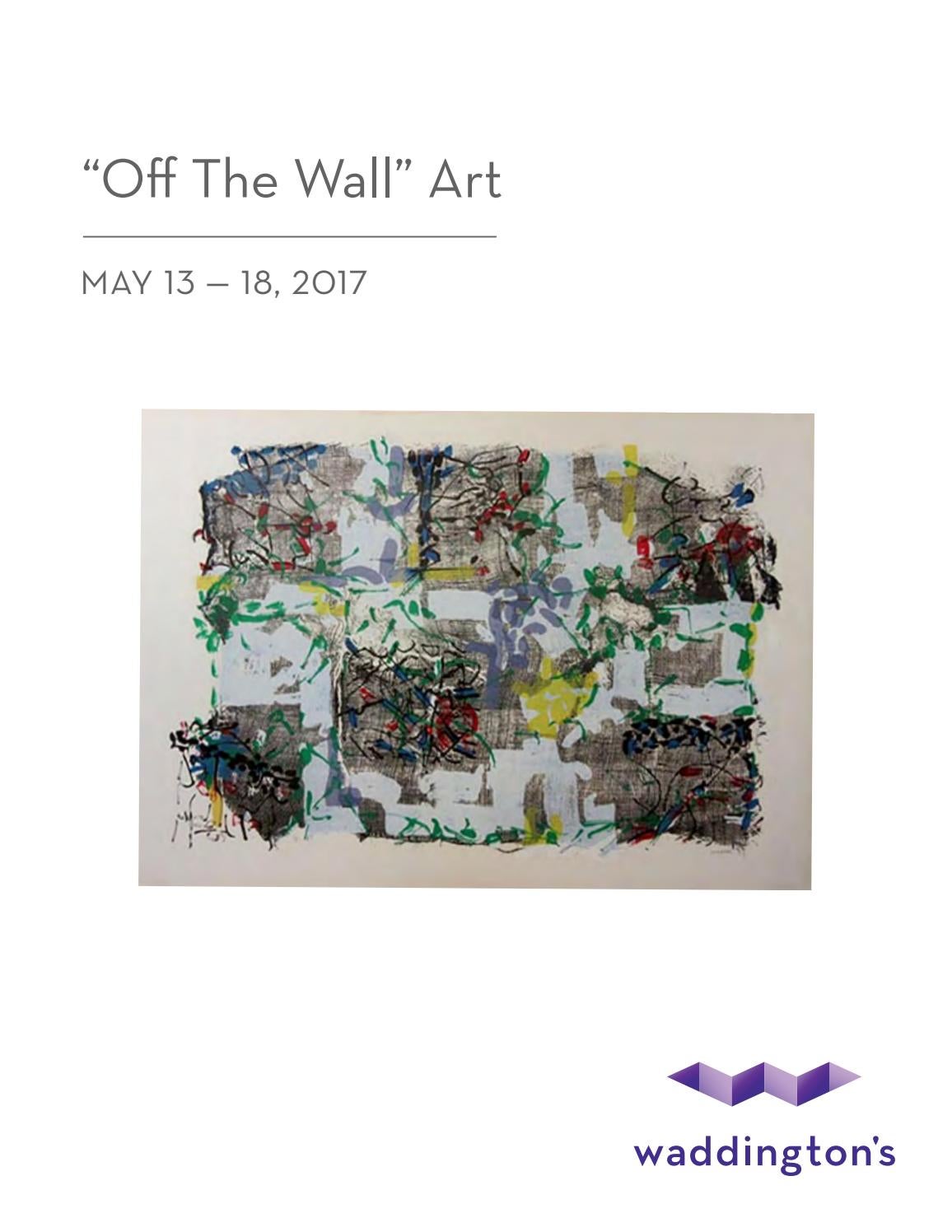 "Off The Wall" Art Online Auction May 13 18, 2017 by waddingtons