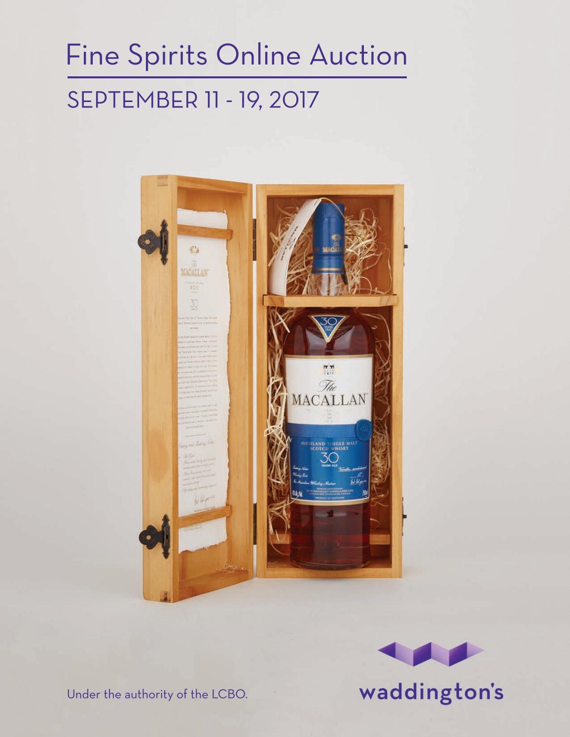 Fine Spirits Online Auction Sept 11 19 17 By Waddingtons Issuu